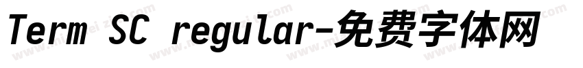 Term SC regular字体转换